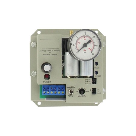 Dwyer Instruments Electro-pneumatic transducer, metal bracket mount with fail-safe. EPTA-B1